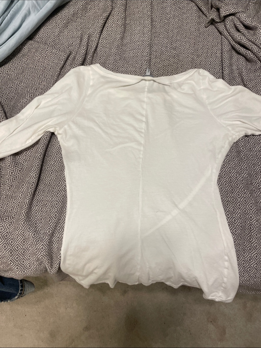 EUC Morgane Le Fay boatneck organic cotton white top - Picture 4 of 5